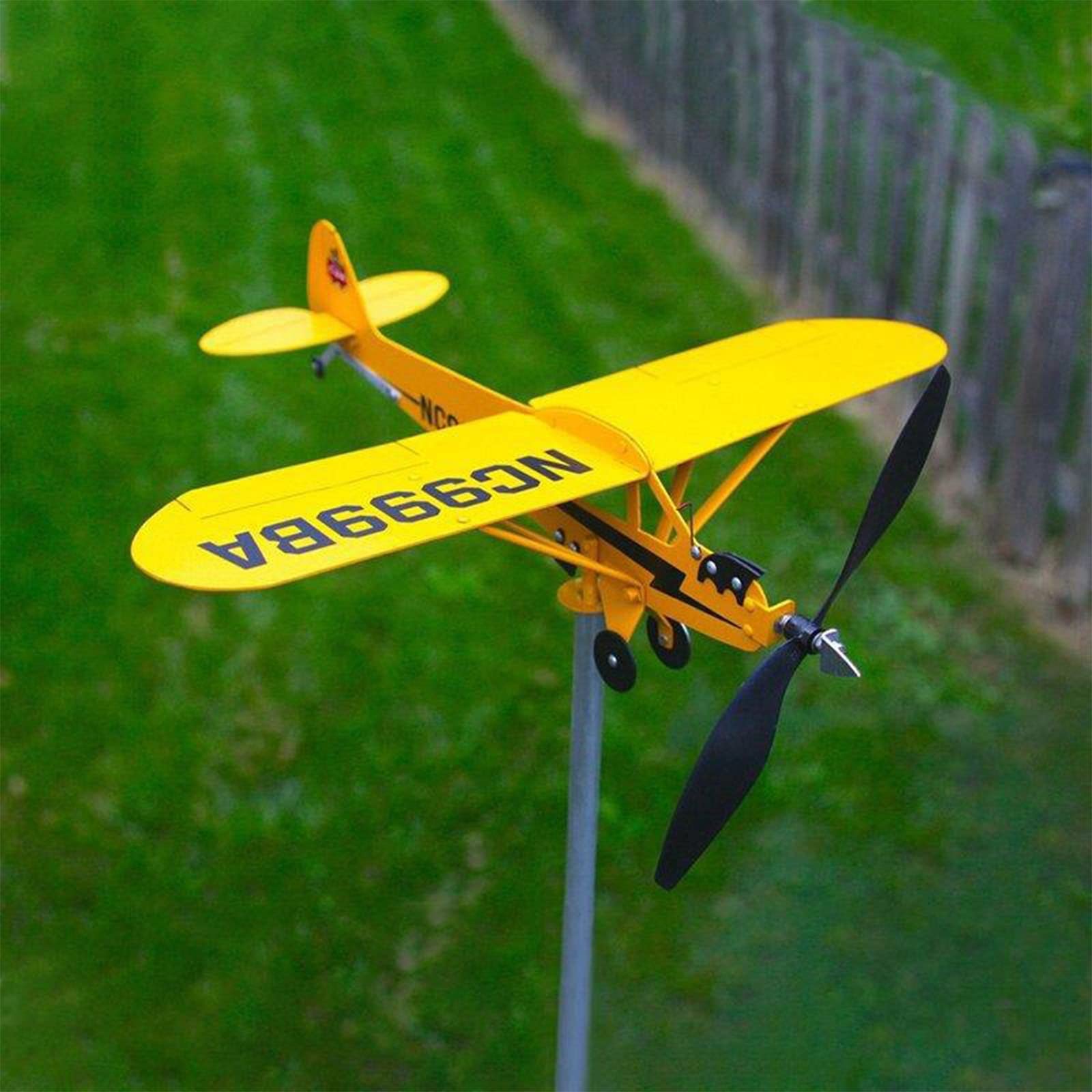 LFFH Metal Weather Vane, Aircraft Rotator Direzione del Strumento di Misura Acchiappavento for Le Linee Guida di Energia Eolica (Size : 20x18cm)