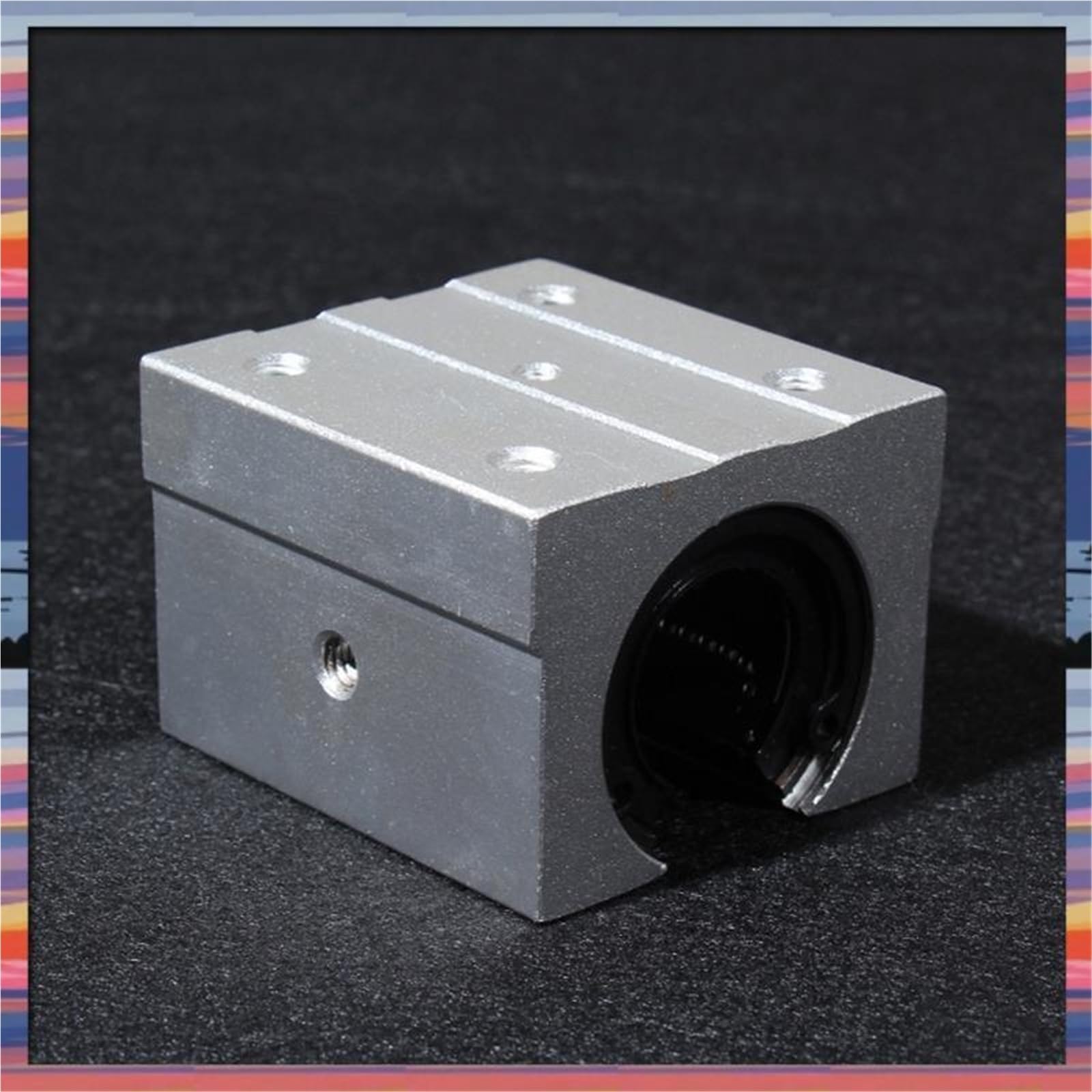 Unità di scorrimento con cuscinetto a sfere lineare SBR25UU, guida di scorrimento con cuscinetto lineare leggero da 25 mm, staffa cilindrica in alluminio
