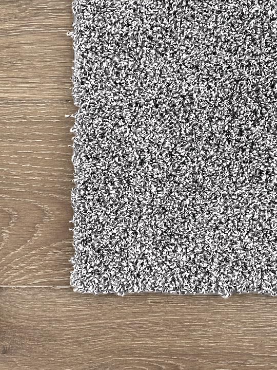 [8' x 8' Sample] Atelier Luxury Carpet Tiles/Squares - Plush - Light Gray - DIY Installation, Seamless Appearance, High-Density Padding, Machine Washable