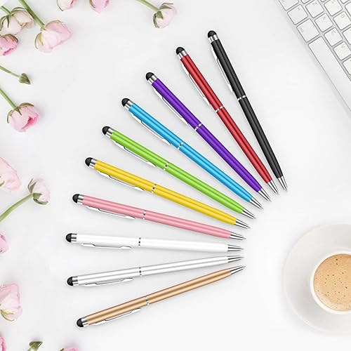 Miniatura 7 de StylusHome - Bolígrafos capacitivos universales 2 en 1 para pantallas táctiles, para iPad, iPhone, tabletas, Samsung Galaxy, todos los dispositivos