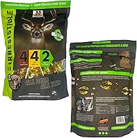 Vista 2 de Herron Outdoors 4-4-2 pellets de proteína de manzana dulce, maíz entero y manzana dulce, atractantes de ciervos para ciervos de cola blanca y cebo