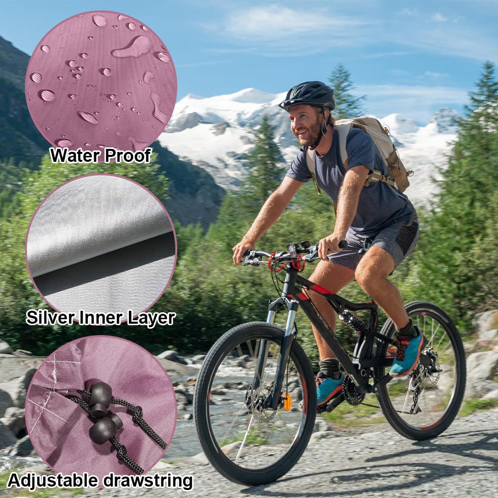 Copri Sella Bici 28x24 cm,Coprisella Bici Impermeabile,Cover per Sella Bici,Antipioggia Copri Sellini per Bicicletta,Coprisella Bici Idrorepellente, Coprisella in PVC per Qualsiasi Tipo di Bicicletta