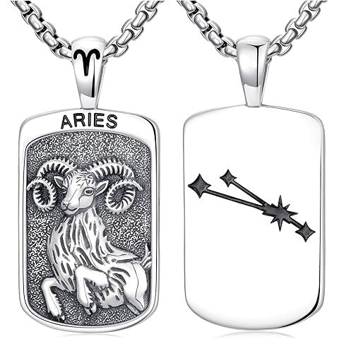 Zodiac Necklace 925 Sterling Silver Constellation Necklace Horoscope Astrology Pendant Zodiac Jewelry Gift for Men Women