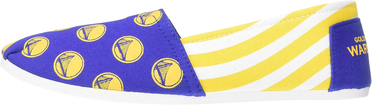 FOCO Womens NBA Team Logo Slip On Canvas Shoes