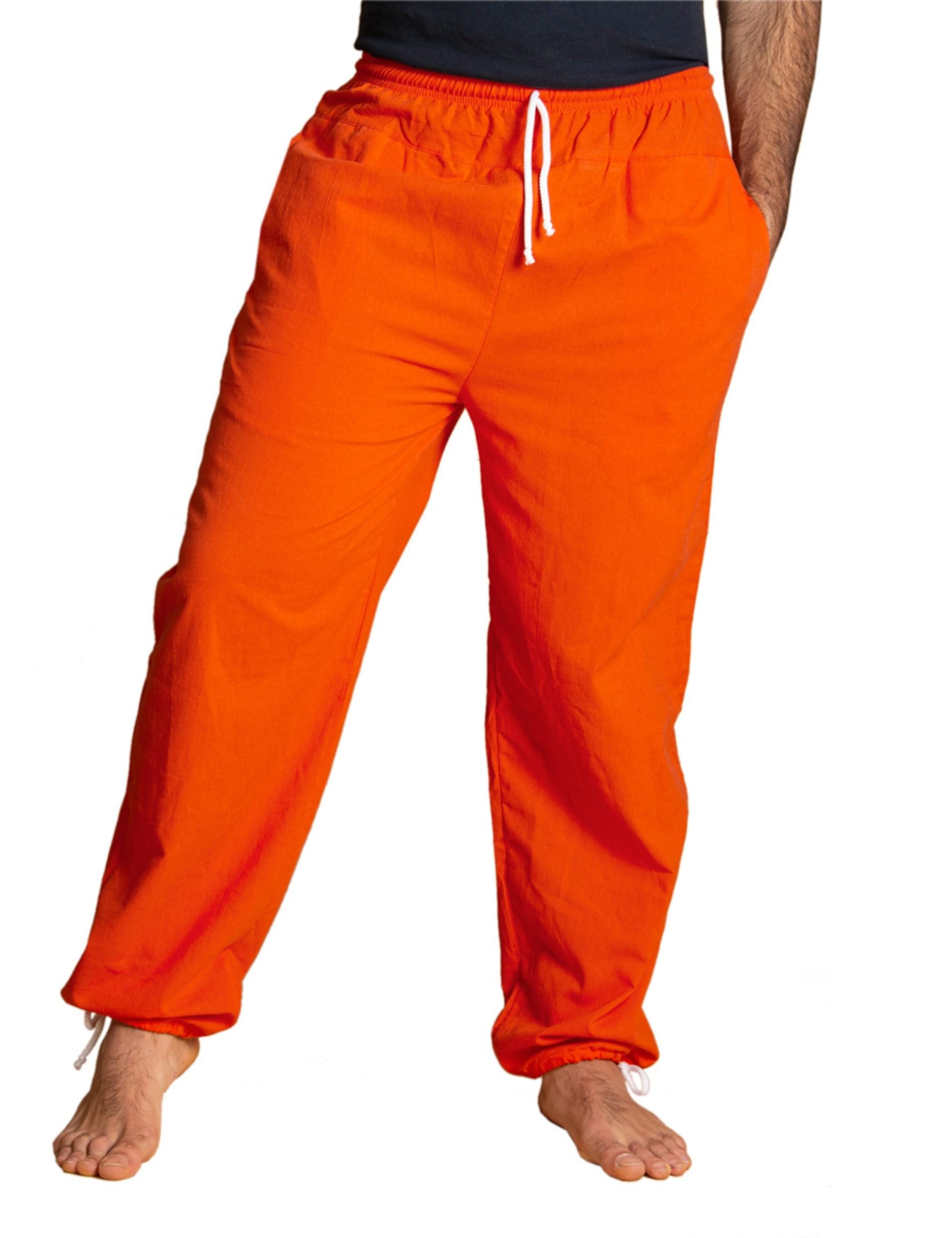 Panasiam Unisex Orange E-Pants Long, Cotton, M