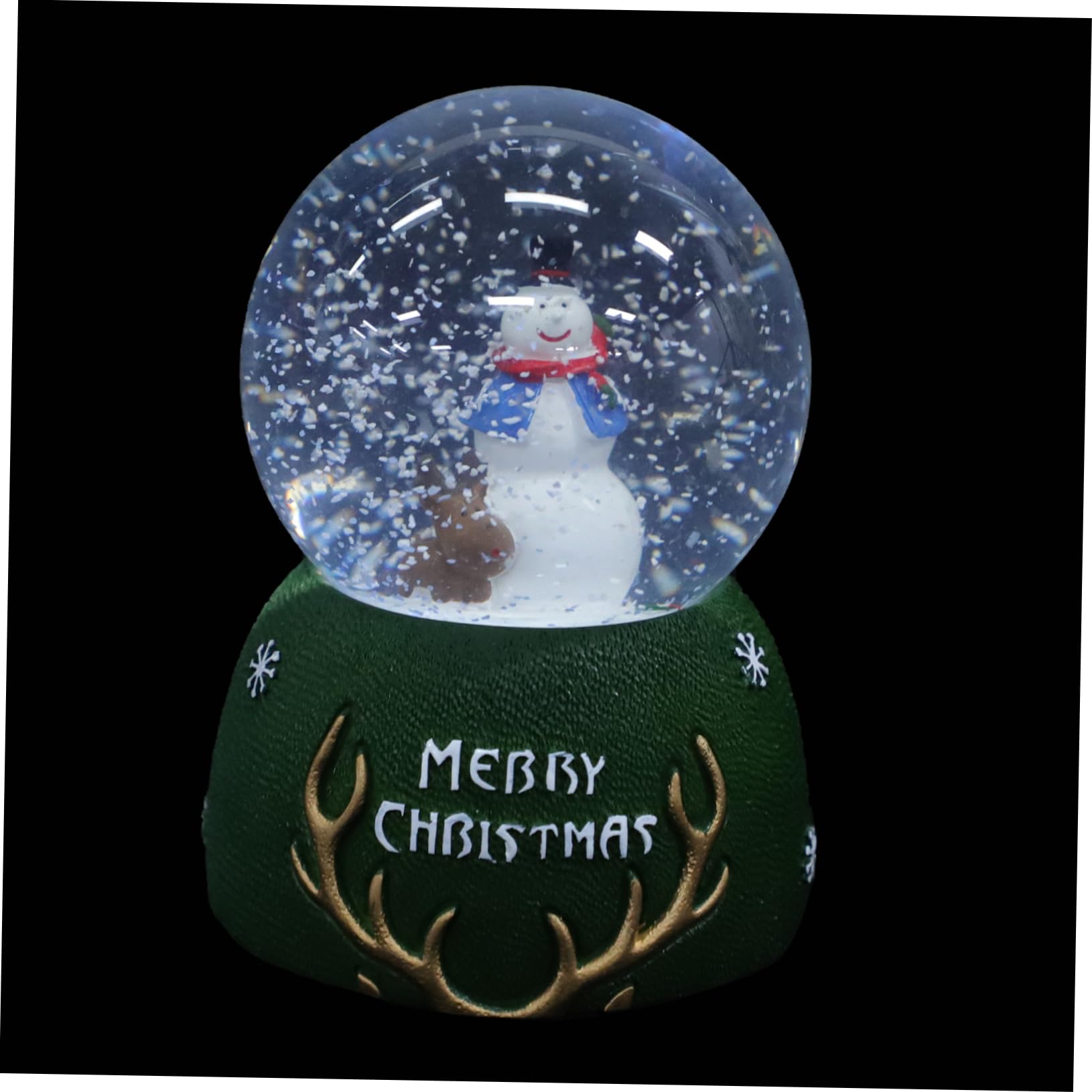 BUGUUYO 1pc Delicate Xmas Musical Globe Snowman Decor for Christmas Party Favors Sturdy Plastic Material Holiday for Family and Friends Glowing Decorative Ornament