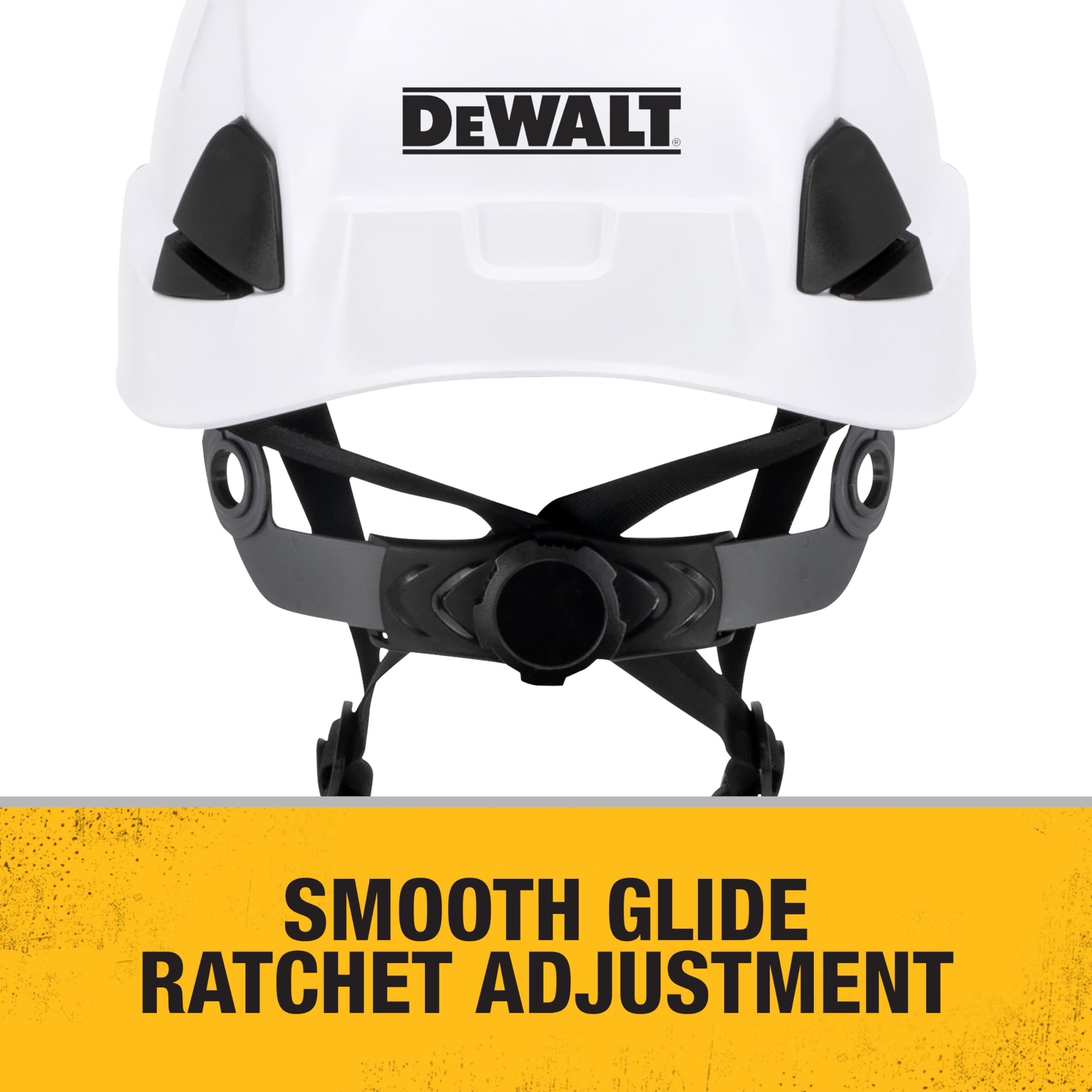 DEWALT DPG22 Casque de sécurité à cliquet Unisexe Type II Classe E 4 Points Blanc Taille Adulte