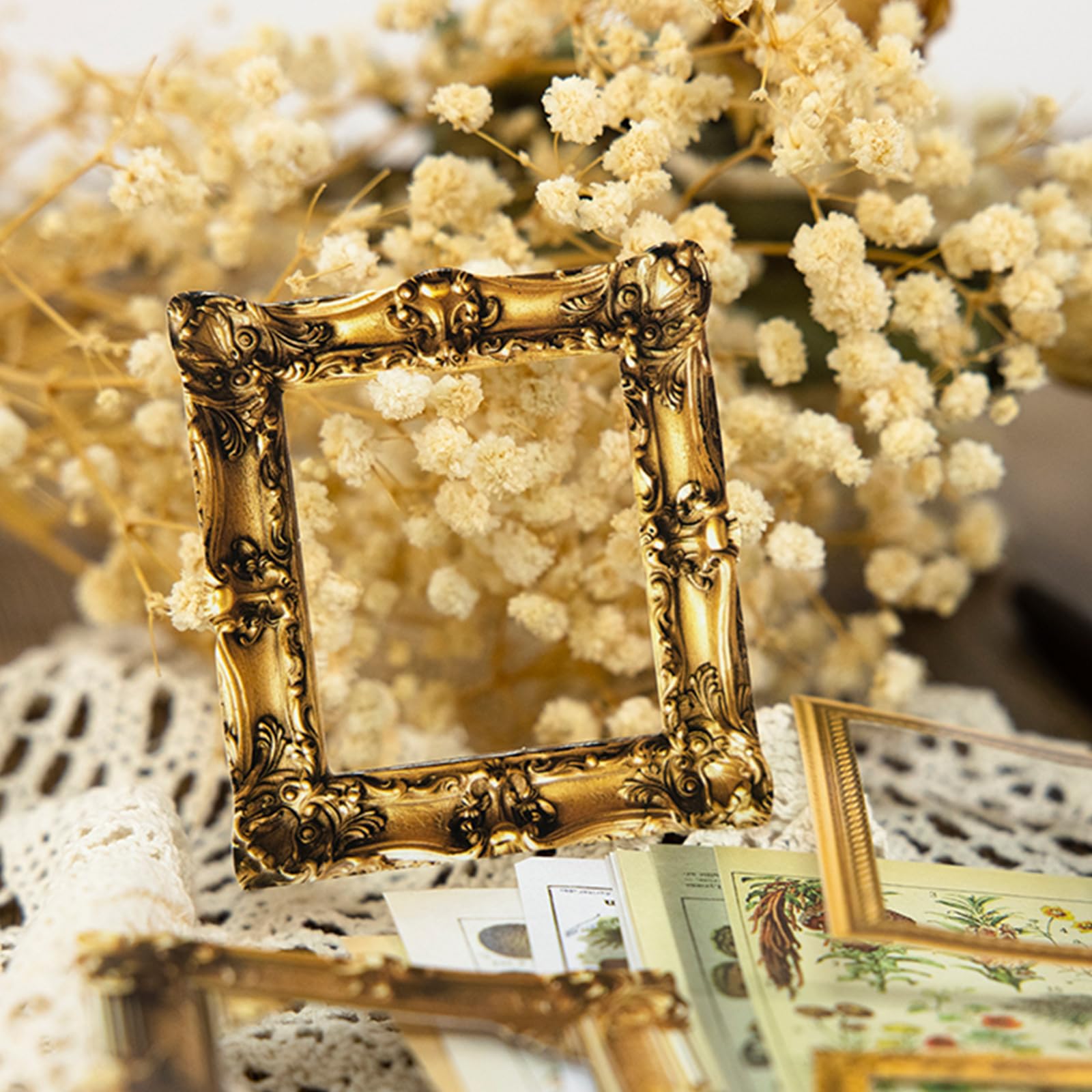 Bomichi Vintage Frame Decorative Stickers, 200 Pcs Scrapbooking Supplies for Bullet Journals, Planners, Letter, Card Album Making, Collage Art, Crafts, Water Bottle - Image 2