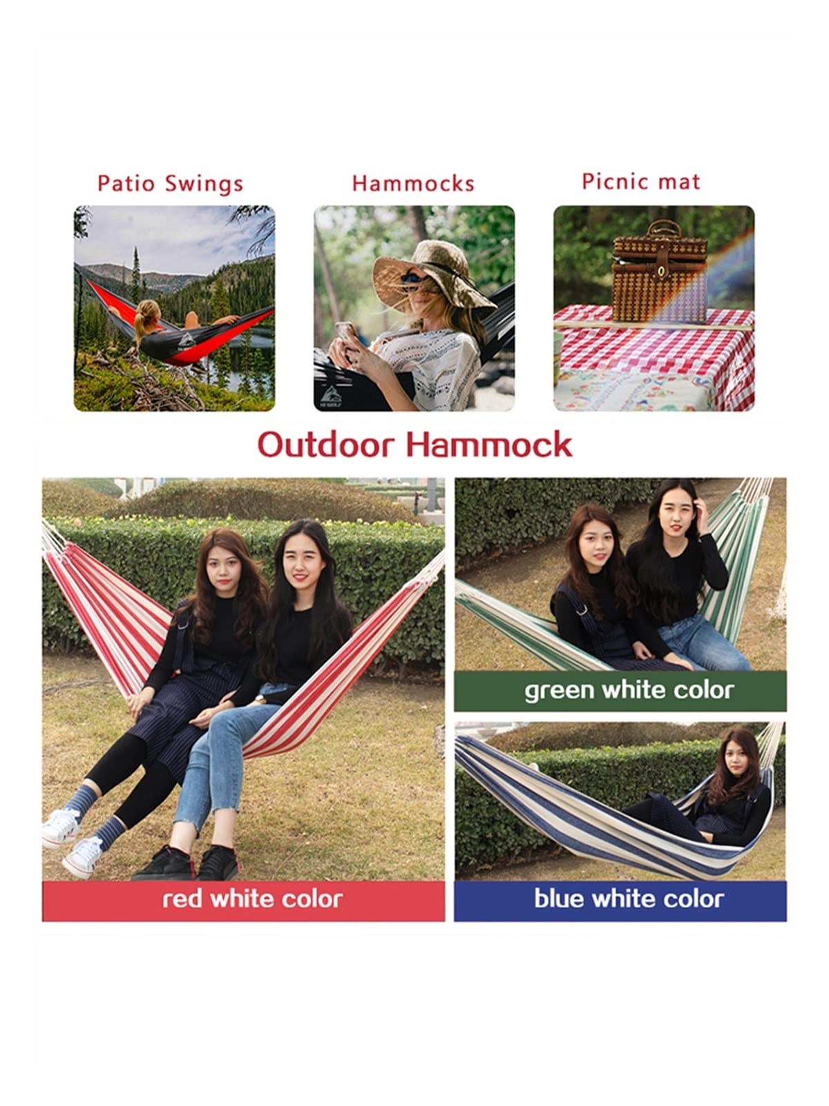 Altalene Hammock Swing (max 200 libbre) - comodo slitta da slitta for camere da letto, patio esterno, portici, ponti - indoor ed outdoor - robusto anello di sicurezza antiscivolo Altalene per Bambini