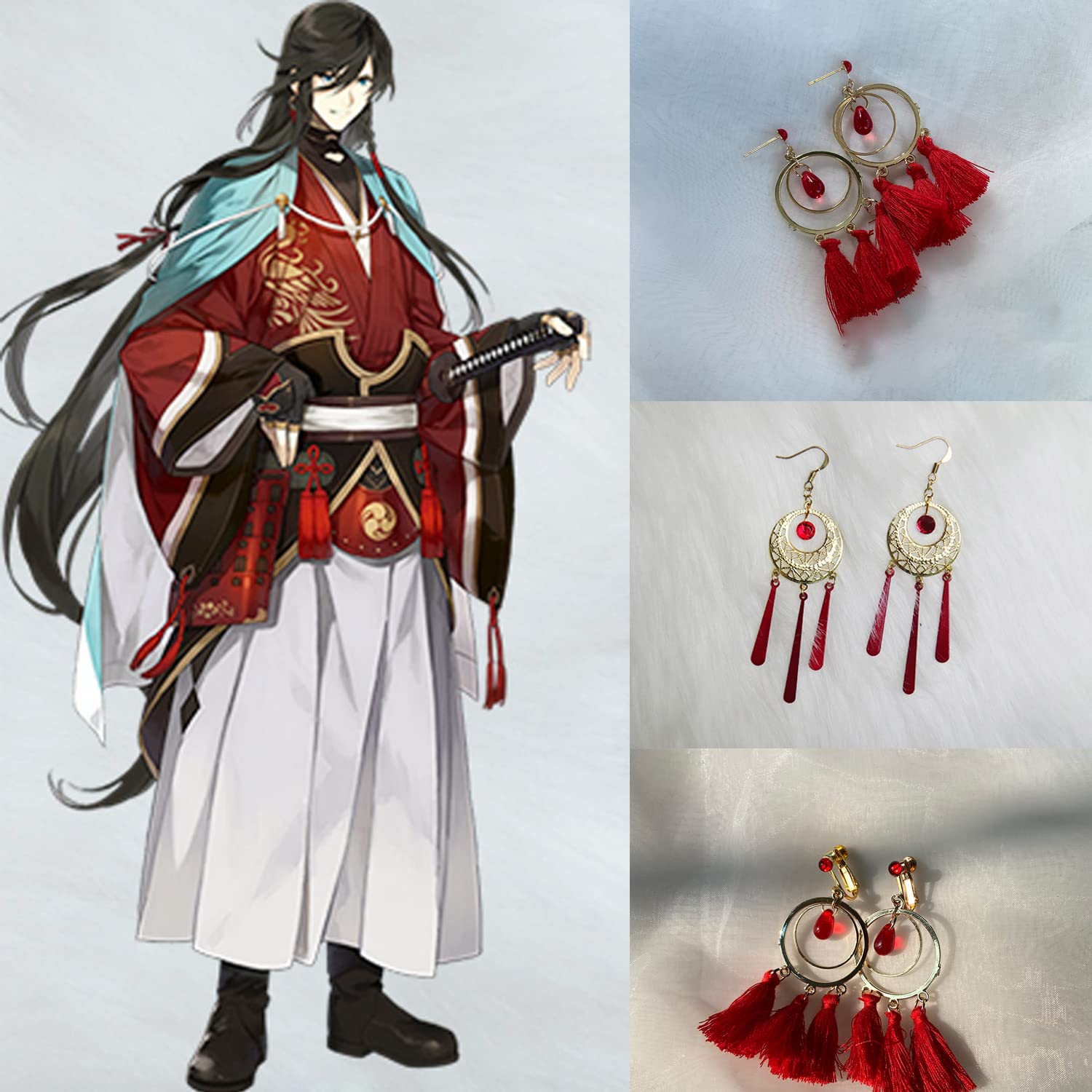 Amazon.co.jp: 刀剣乱舞 周辺 イヤリング ピアス 耳飾り 和泉守兼定 