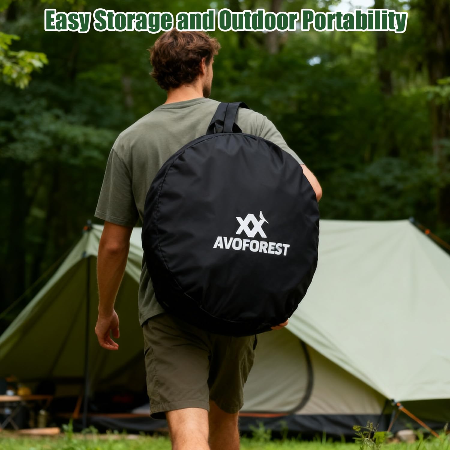 Pop Up Duschzelt, Toilettenzelt mit Tragetasche & Zubehör, Mobile Umkleidezelt Privatsphäre Toilette Outdoor Klozelt, Duschzelt Camping für Wandern Strand Angeln