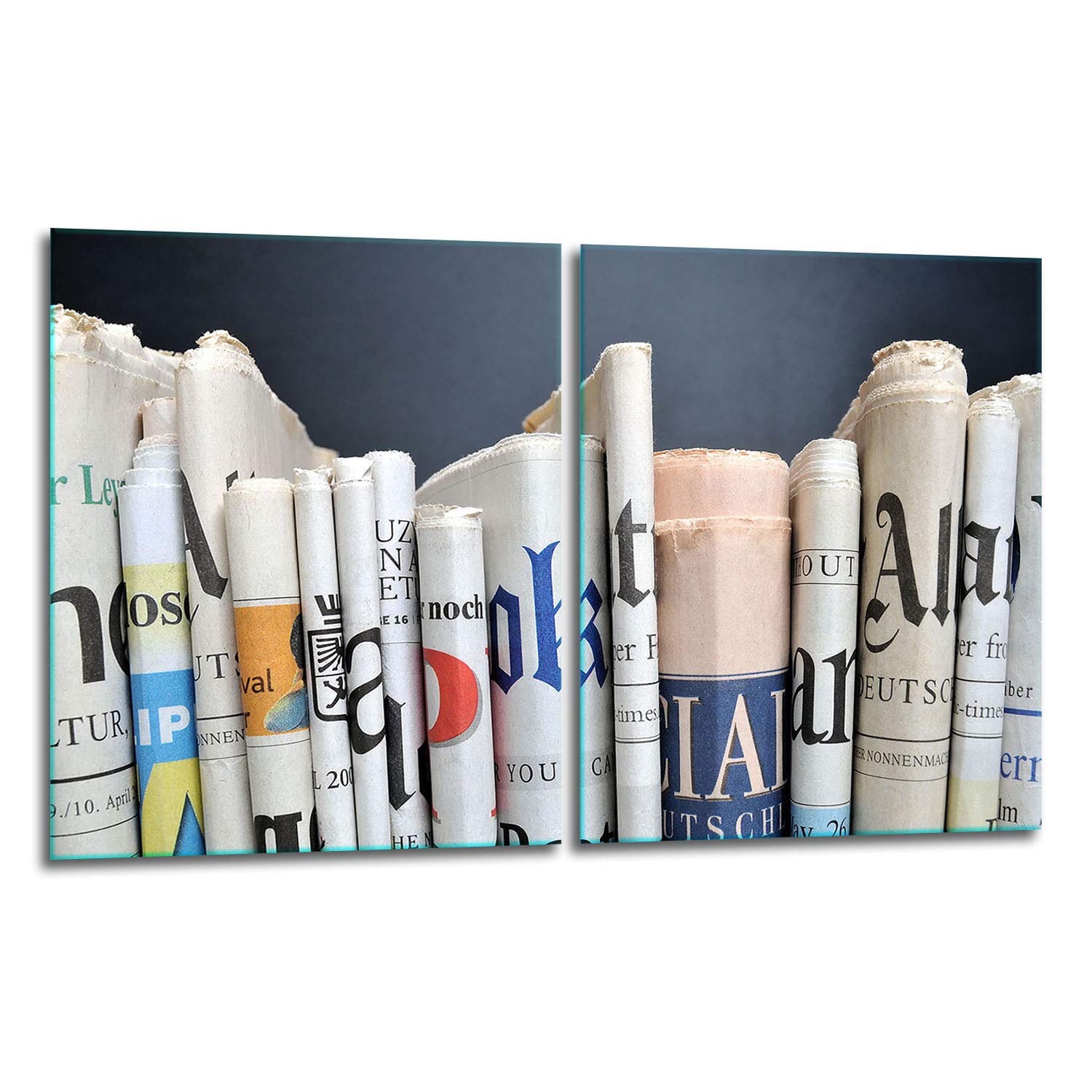 TMK - Juego de 2 placas protectoras de vitrocerámica de 40 x 52 cm para cubrir la vitrocerámica de la cocina, de cristal, color blanco