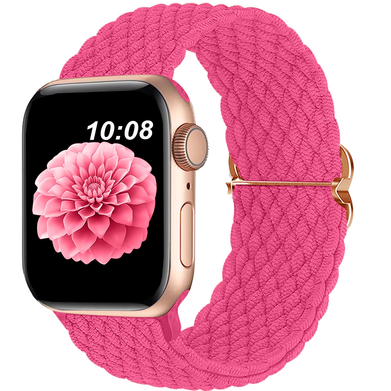 DOBSTFY Compatible with Apple Watch Band 38mm 40mm 41mm 42mm 44mm 45mm 46mm 49mm for Women Men,Stretchy Braided Apple Watch Strap for iWatch Series 10