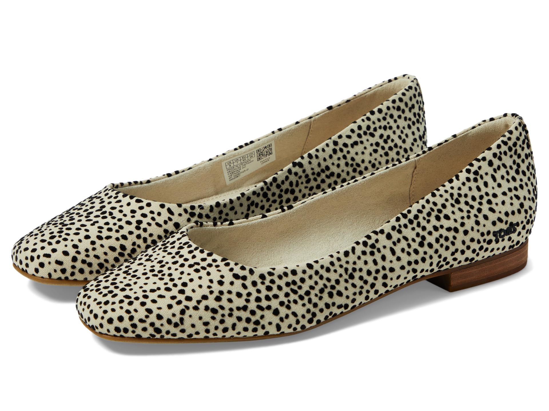 TOMS Women's Briella Loafer Flat, Fog Flocked Mini Cheetah, 3 UK