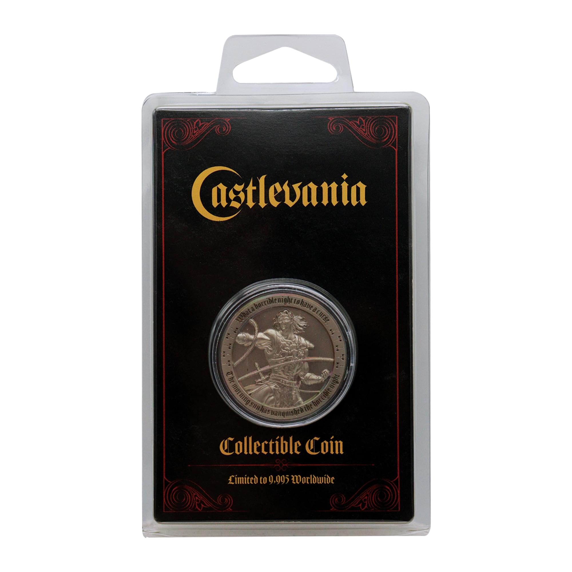 Pièce de collection Castlevania Simon Belmont Limited Edition - 38 mm - Produit sous licence officielle numérotée