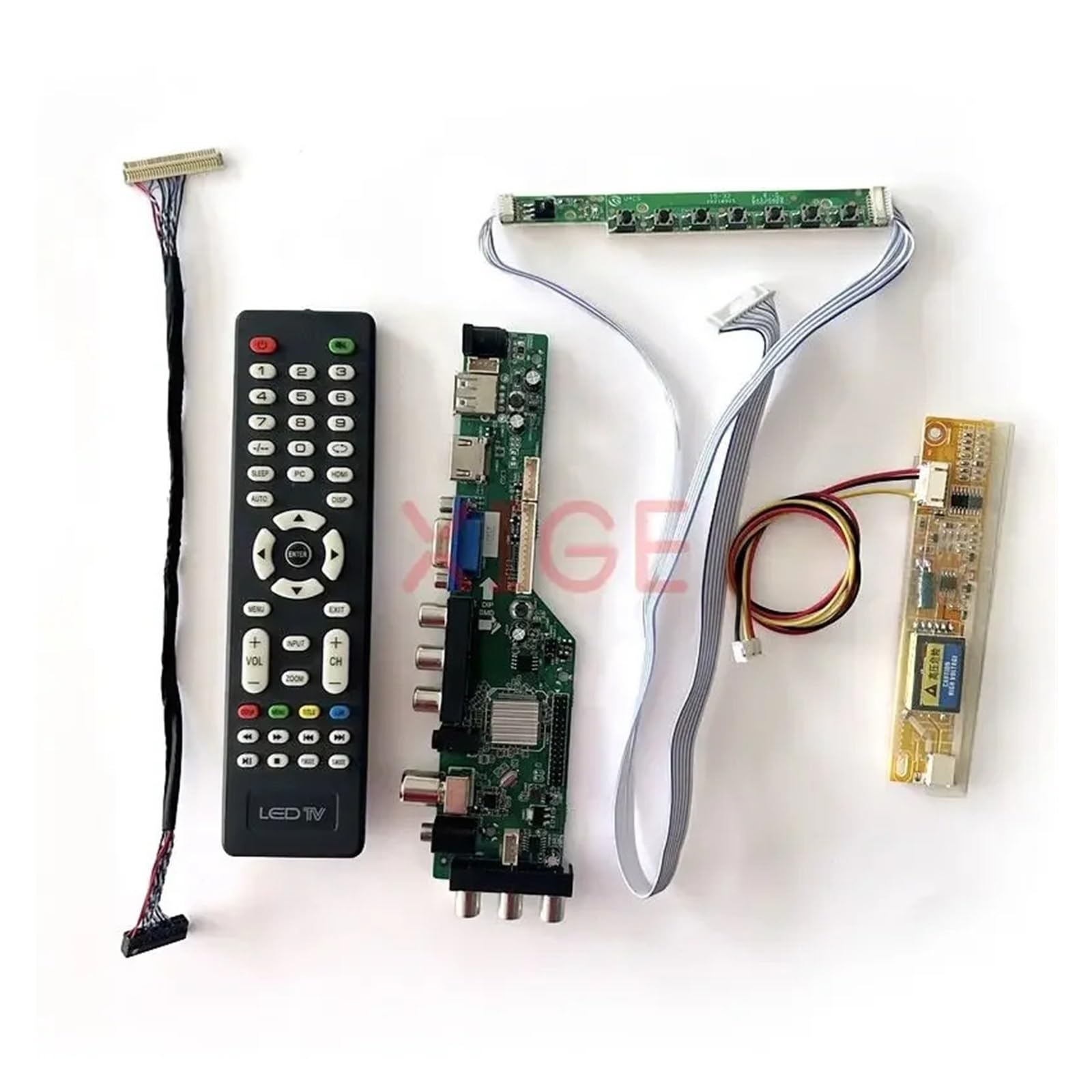 For N154I1 N154I2 N154I3 N154I5 Scheda Driver USB + HDMI + VGA + AV + IR Display LCD 1CCFL 1280 * 800 LVDS-30Pin Kit FAI DA TE Segnale DVB Digitale | For N154I3-L01