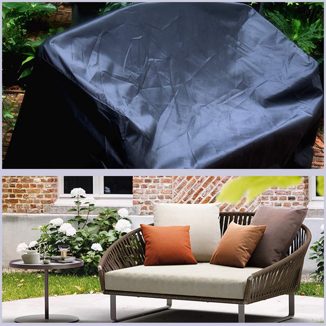Housse De Protection Extérieur Imperméable Housse De Banc Extérieur Imperméable 210D - 223x83x83cm - Protection Causeuse 2-4 Places Housse Oxford 210D