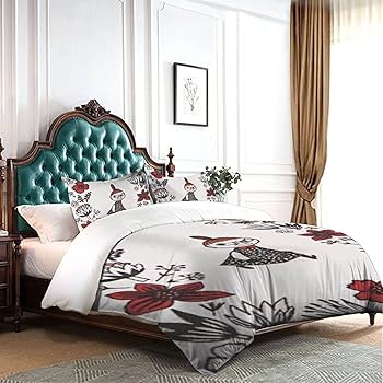 ムーミン　布団カバーセット　シングルサイズ Amazon｜ムーミン 布団カバー 3点セット シングル 寝具カバー