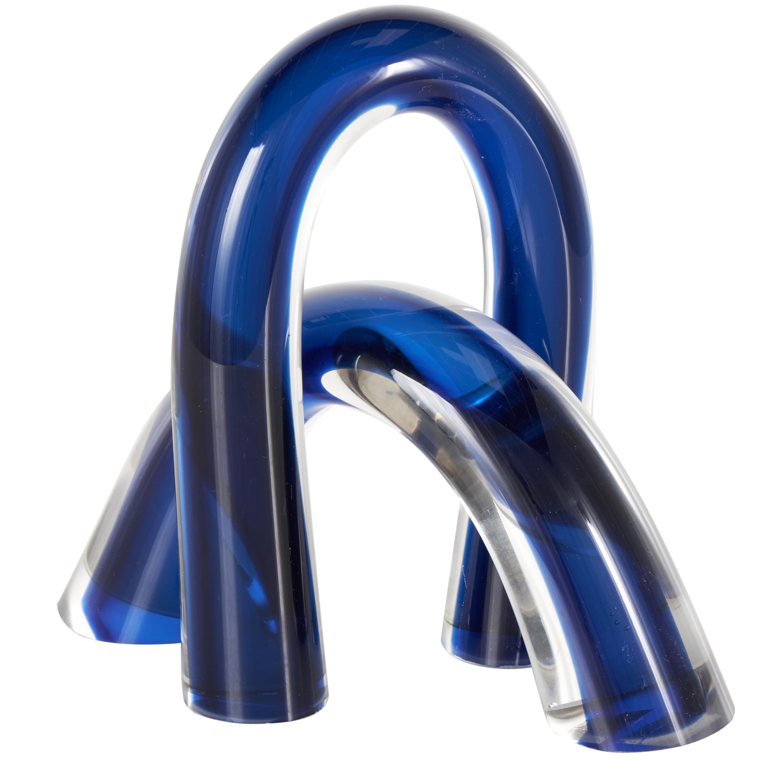 Arches en verre bleu Deco 79 pour sublimer votre étagère de salon