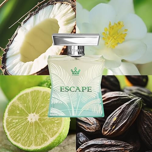 Miniatura 8 de Eternal Escape - Inspirado en el agua de la isla virgen - 3.4 oz (3.4 fl oz) - EDP - Larga duración - Vegano - Ingredientes limpios - Perfume unisex