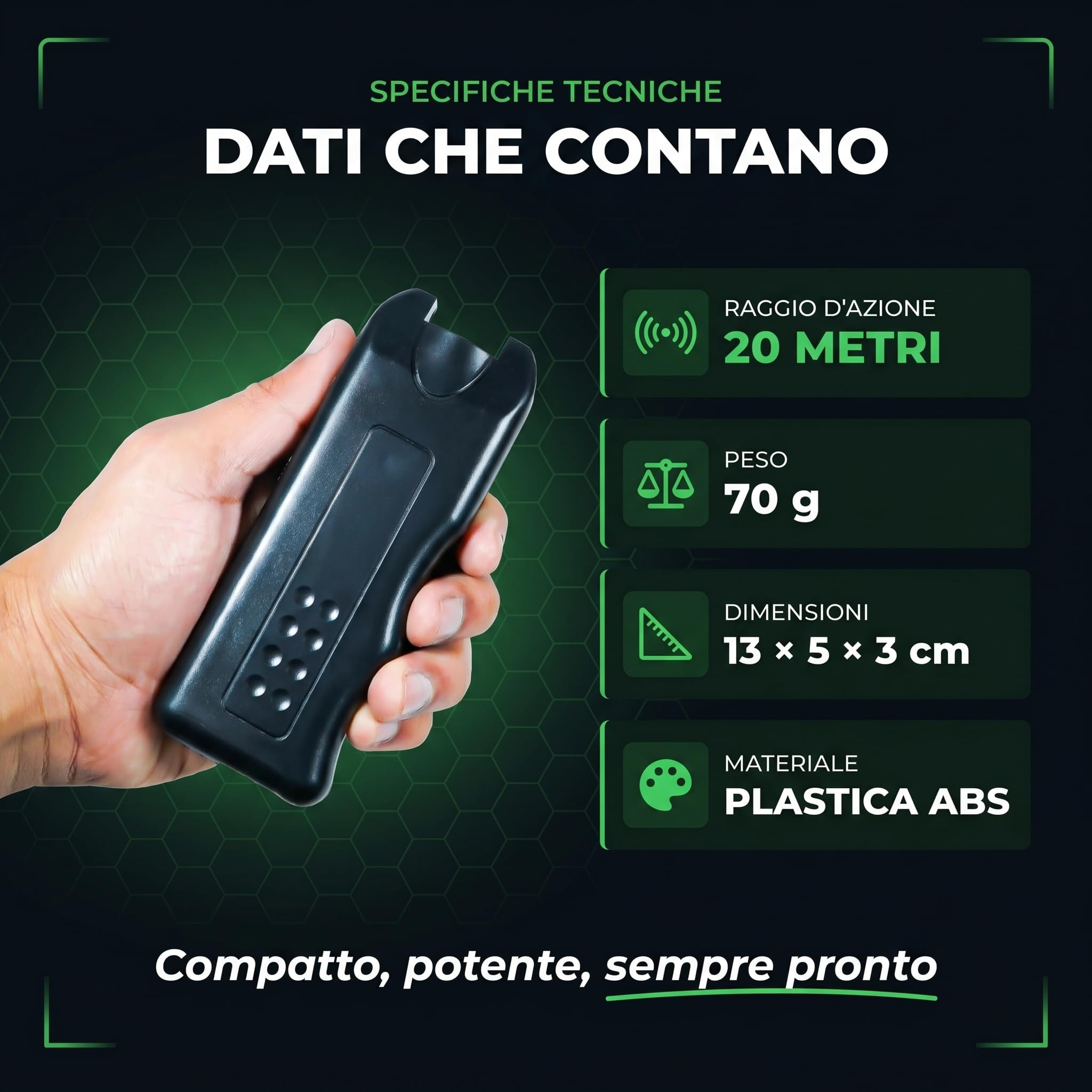 Dispositivo Repellente per Cani Aggressivi con Ultrasuoni e LED Flash - Portatile e Sicuro - Allontana Cani Minacciosi Senza Danneggiarli, Perfetto per Jogging, Passeggiate, Ciclisti 20MT (Stop Dog X)