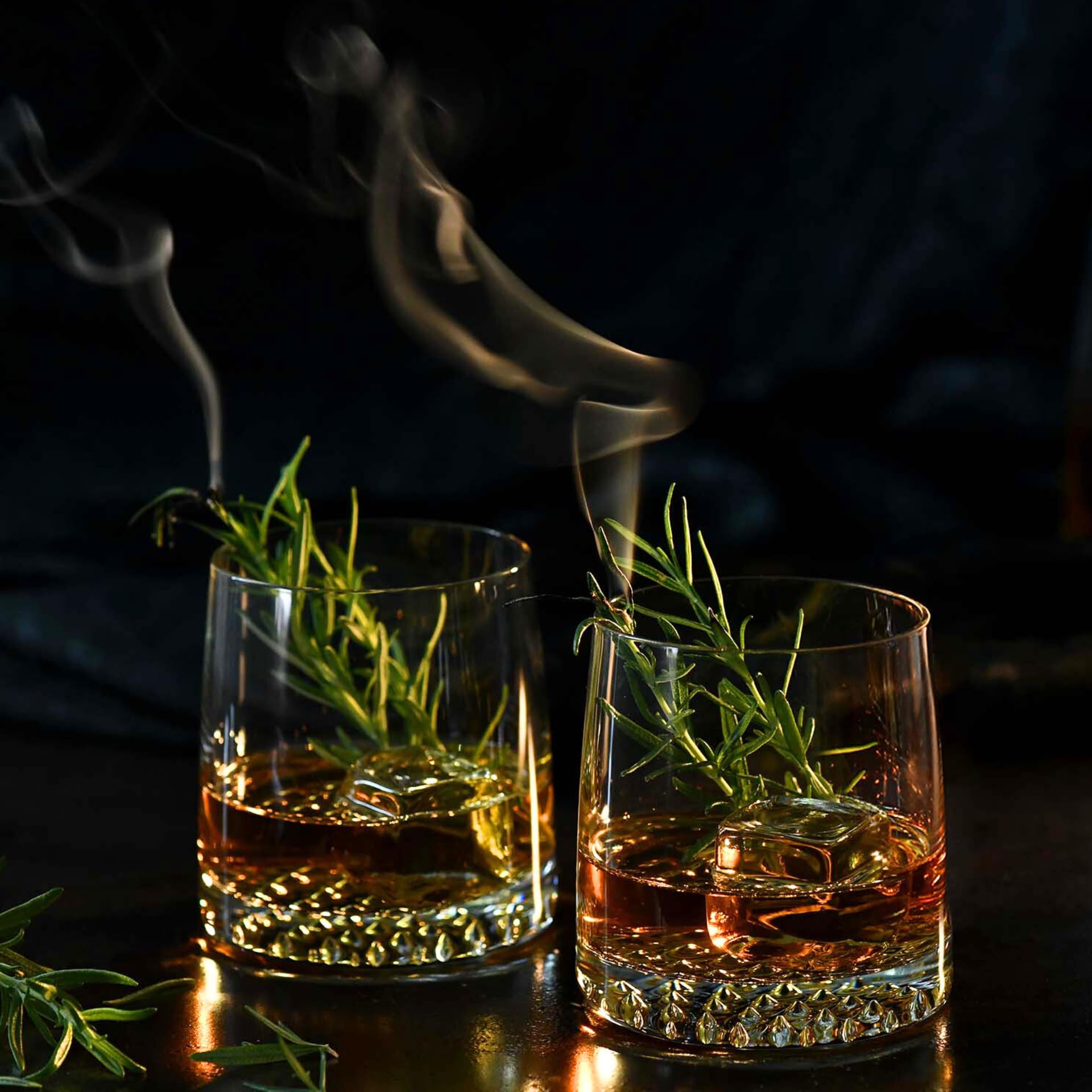 Krosno Verres à Whisky | Lot de 6 | 370 ML | Collection Fjord | Idéal pour la Maison, le Restaurant et les Fêtes | Lavable au lave-vaisselle