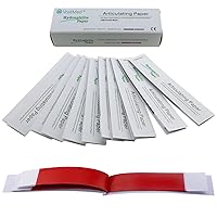 Vista 10 de 1000 papeles articulados gruesos de grado dental rojo/azul de VASTMED Papel articulado de mordida de micrón y película de doble cara para ajustes