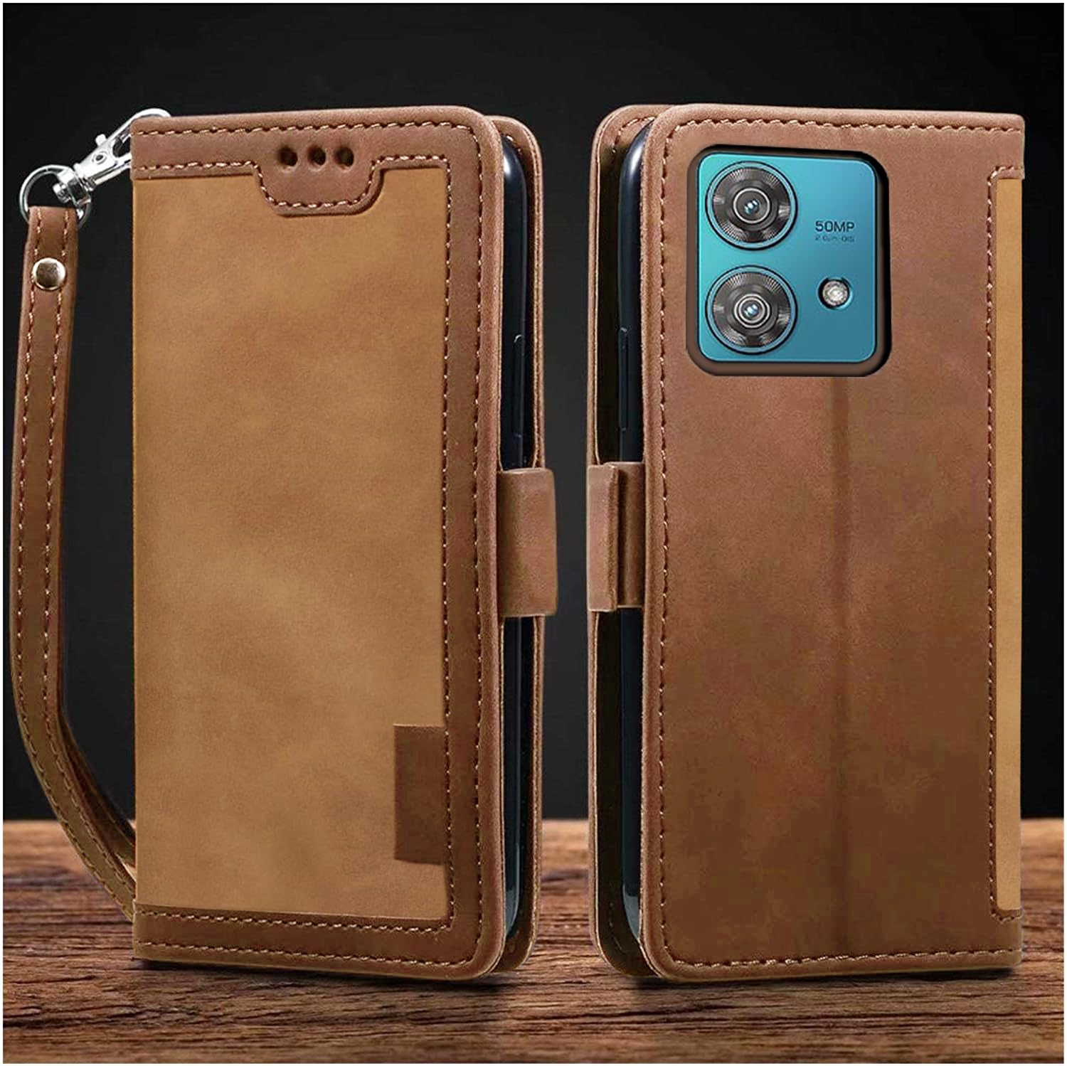 Excelsior Premium PU Leather Wallet flip case Cover with | Card and Cash Slot | 360 Full Body Protection for Moto Edge 40 NEO (Coffee) (B0CY2YH78S) Amazon Price History, Amazon Price Tracker