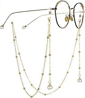 سلسلة نظارات للقراءة للنساء من سيذر، سلسلة نظارات شمسية للنساء، لون ذهبي