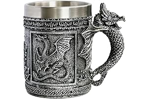 Exquisite Medieval Roaring Dragon Mug