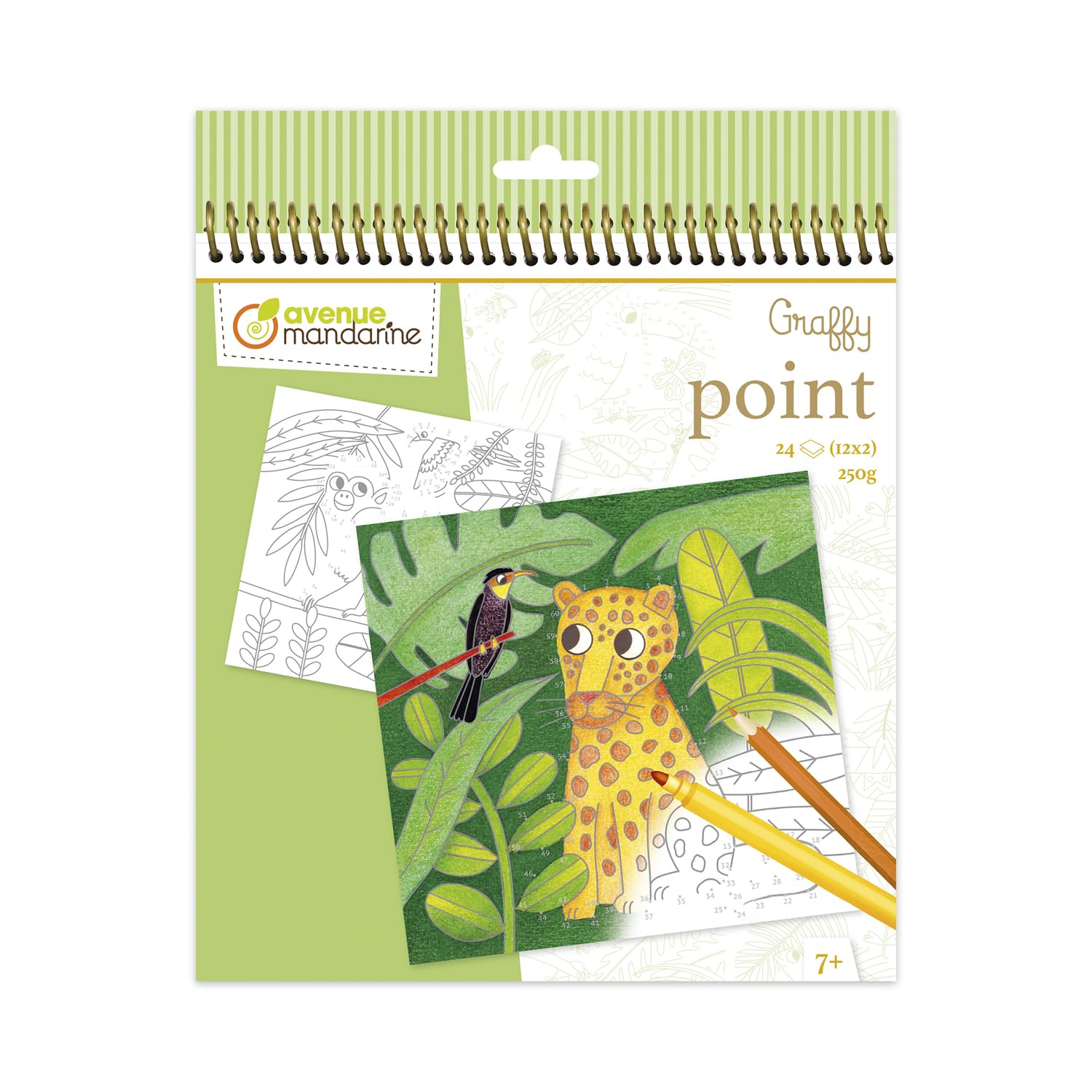 Avenue Mandarine - Cuaderno para colorear GY154C, Jungle