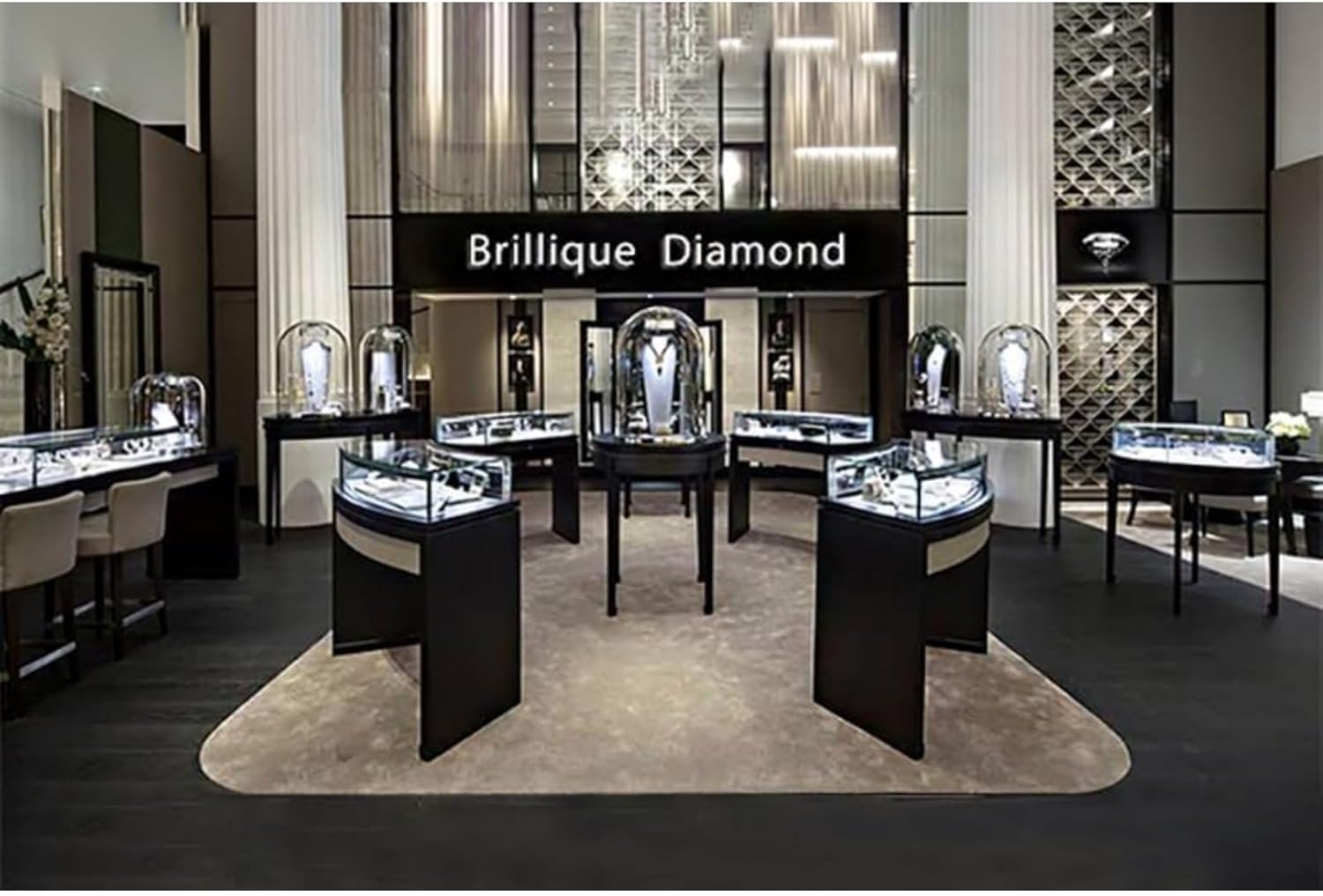 14K Gold D-color Round Cut Diamond Collarbone Necklace for Women, Ideal Gift for Your Beloved Wife, Choice for Special Occasions or Romantic Evenings Out,15.35+1.57" Chain - Image 7