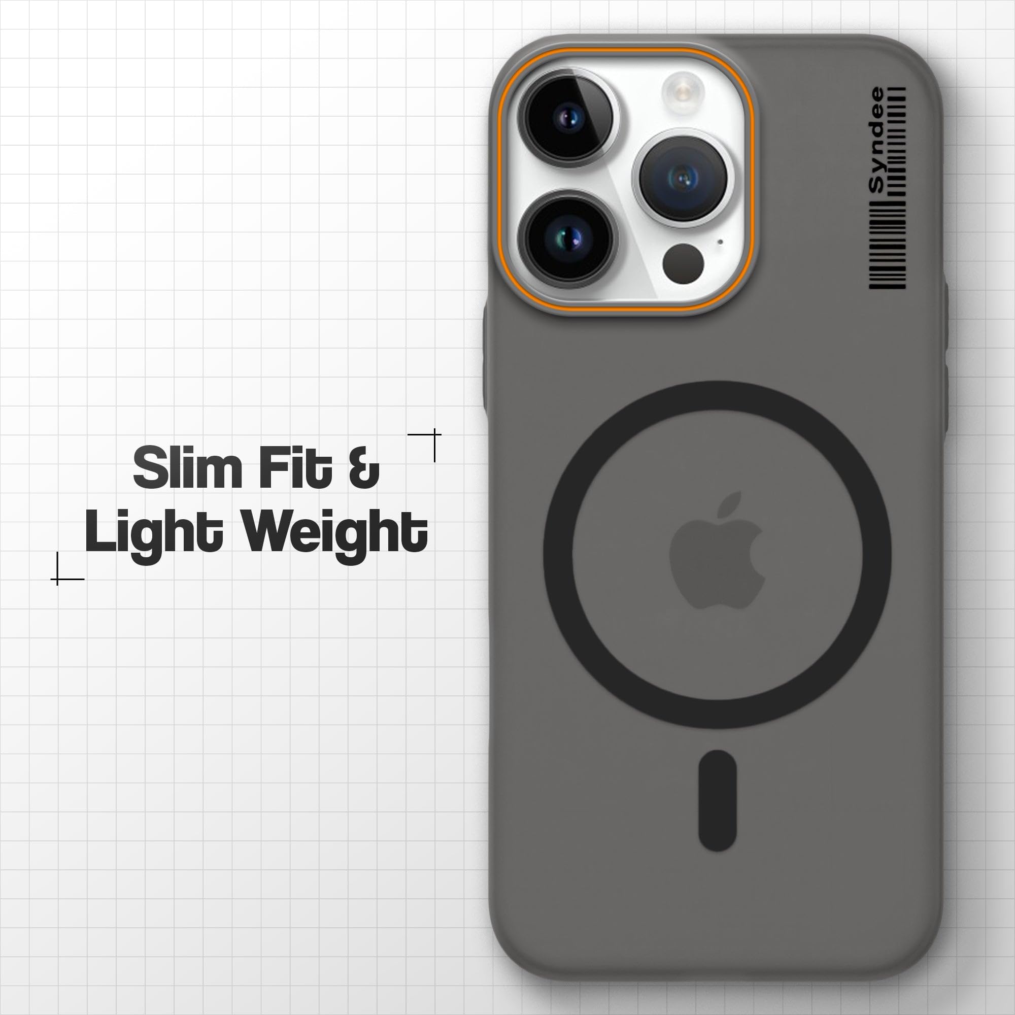 DL3 Mobilak Case Back Cover for Honor X8D, Sleek Frosted Translucent Back Only Compatible with Wireless Magnetic Accessories | Anti-Scratch Shockproof Phone Case (Black)