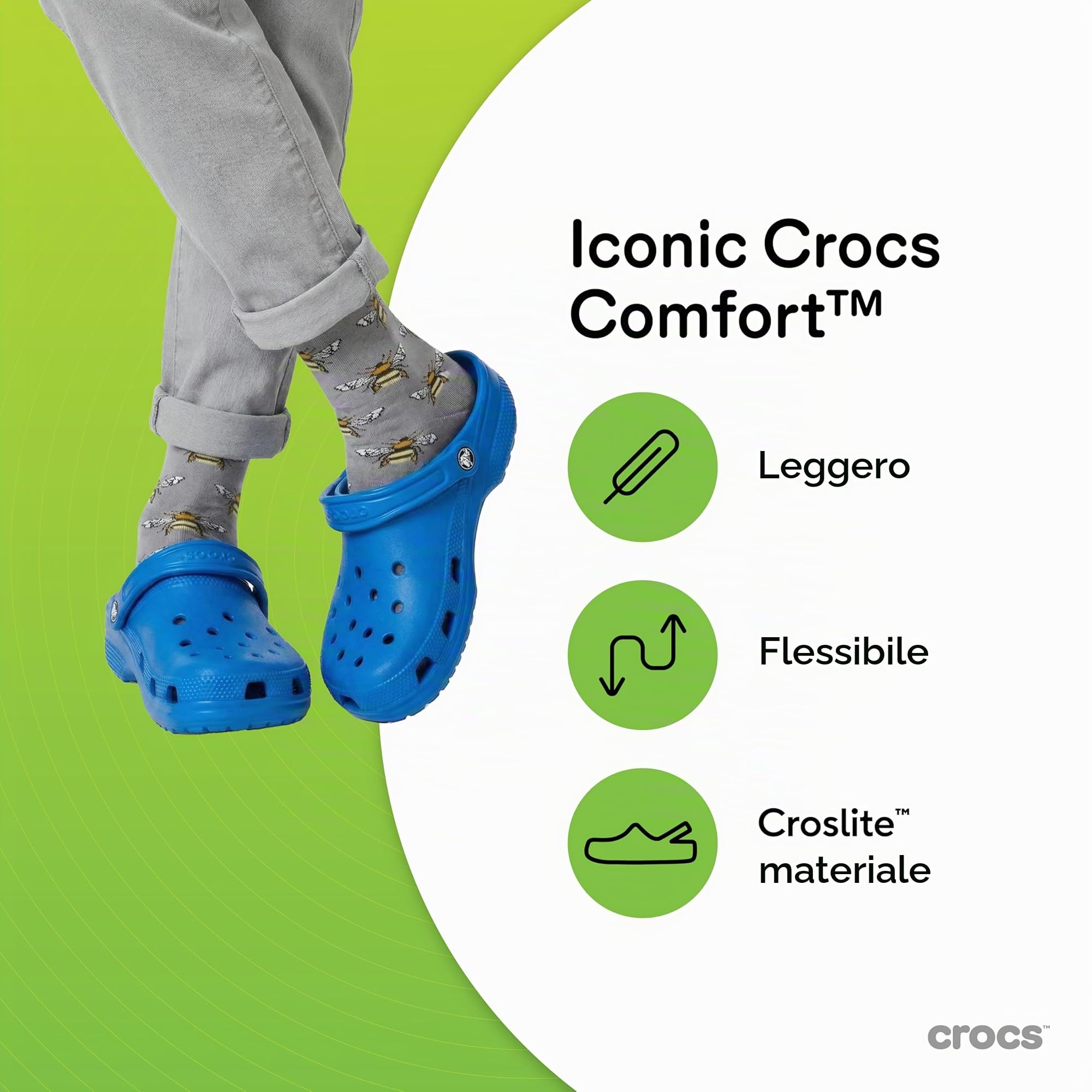 Crocs 10001-2 - Classic Clog ZoccoliUnisex - Adulto