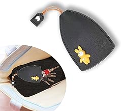 Hawyet 1 PC Car PU Pull-out Key Bag with Rabbit, Portable Large-capacity Storage Key Cover, Universal for Car (Black)