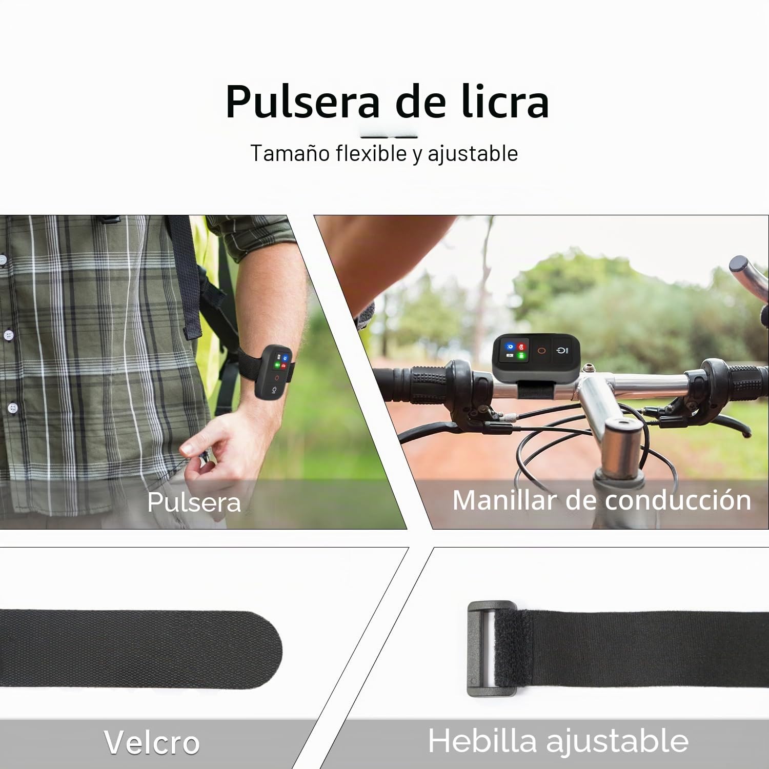 Suptig Mando a distancia inalámbrico para GoPro Hero 13/12/11/10/9/8 negro, GoPro Mission, Max, Max2, teléfono, batería recargable integrada