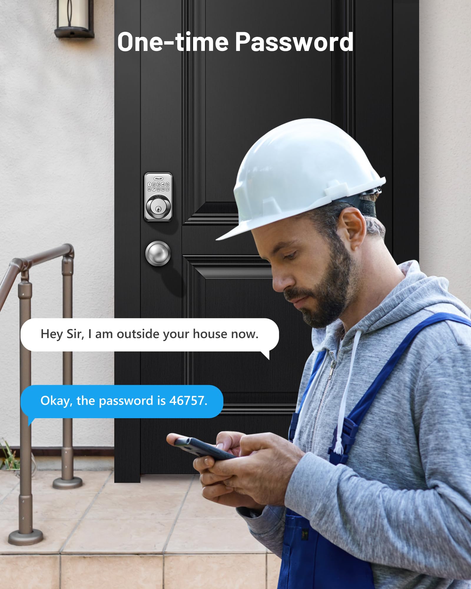 Zowill Ensemble De Serrures De Porte D'entrée Sans Clé