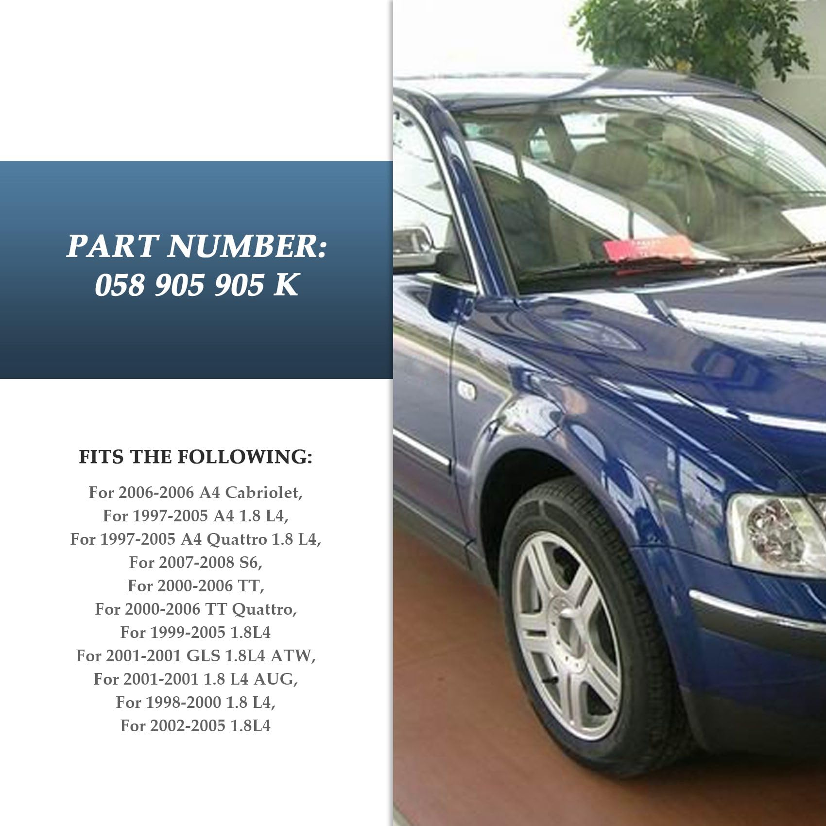 Rückschlag Ventil Für Vakuum Luft Pumpe Für A4 Tt Für 1.8T Artikelnummer: 058 905 291 058 905 291K