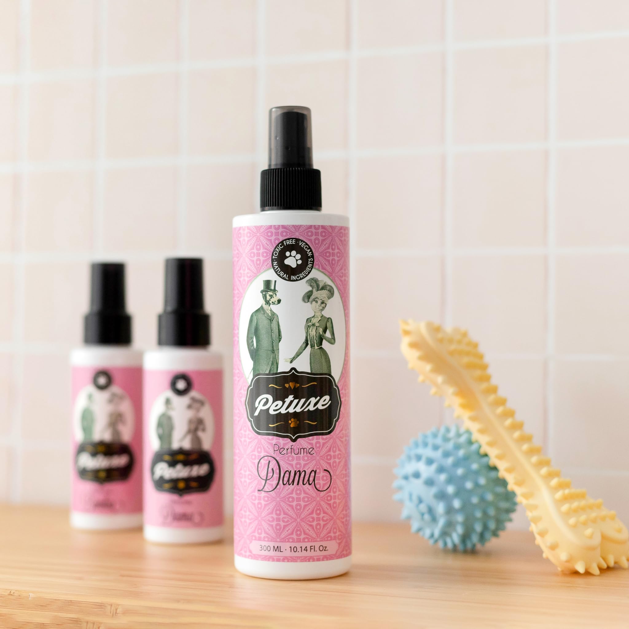 PETUXE Perfume Dama para Perros y Gatos Efecto Larga Duración | Todas las Razas y Edades | Neutraliza Malos Olores con Ingredientes Naturales | Vegano | 300 ml