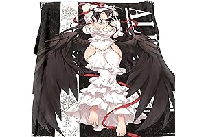 Household Soft Cartoon Anime Overlord Albedo Printed Plush Flannel Fleece Throw Blanket 80" x 60"