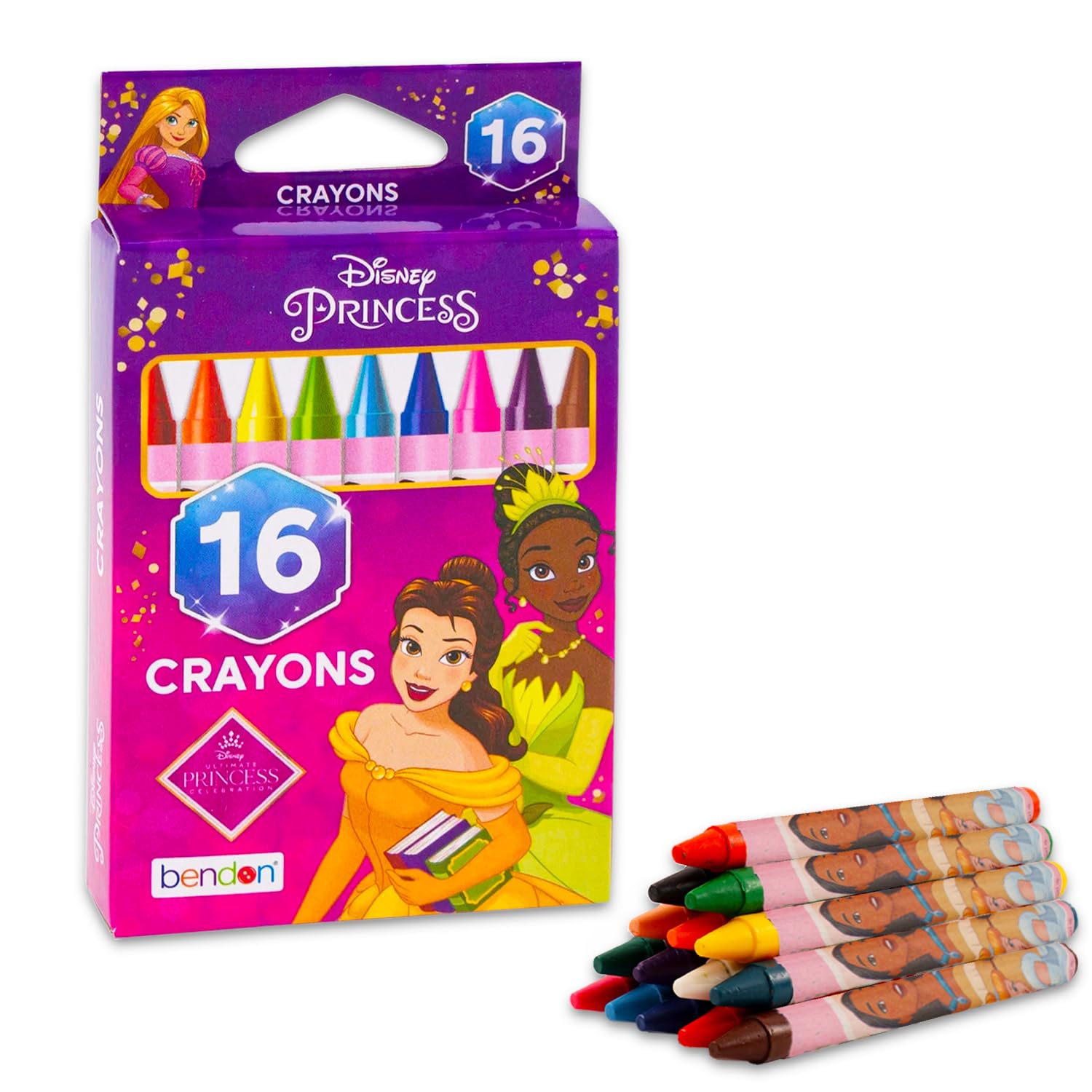 Disney Prinzessin-Malstifte für Kleinkinder im Alter von 1–3 Jahren – Bündel mit 68 Buntstiften für Kleinkinder mit Disney Prinzessinnen für Gastgeschenke, Geschenktüten und mehr | Disney