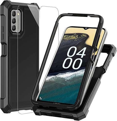 Miniatura 9 de Ailiber Funda de teléfono para Nokia G310 5G, Nokia G310 con protector de pantalla de vidrio templado, protección de estructura de doble capa,