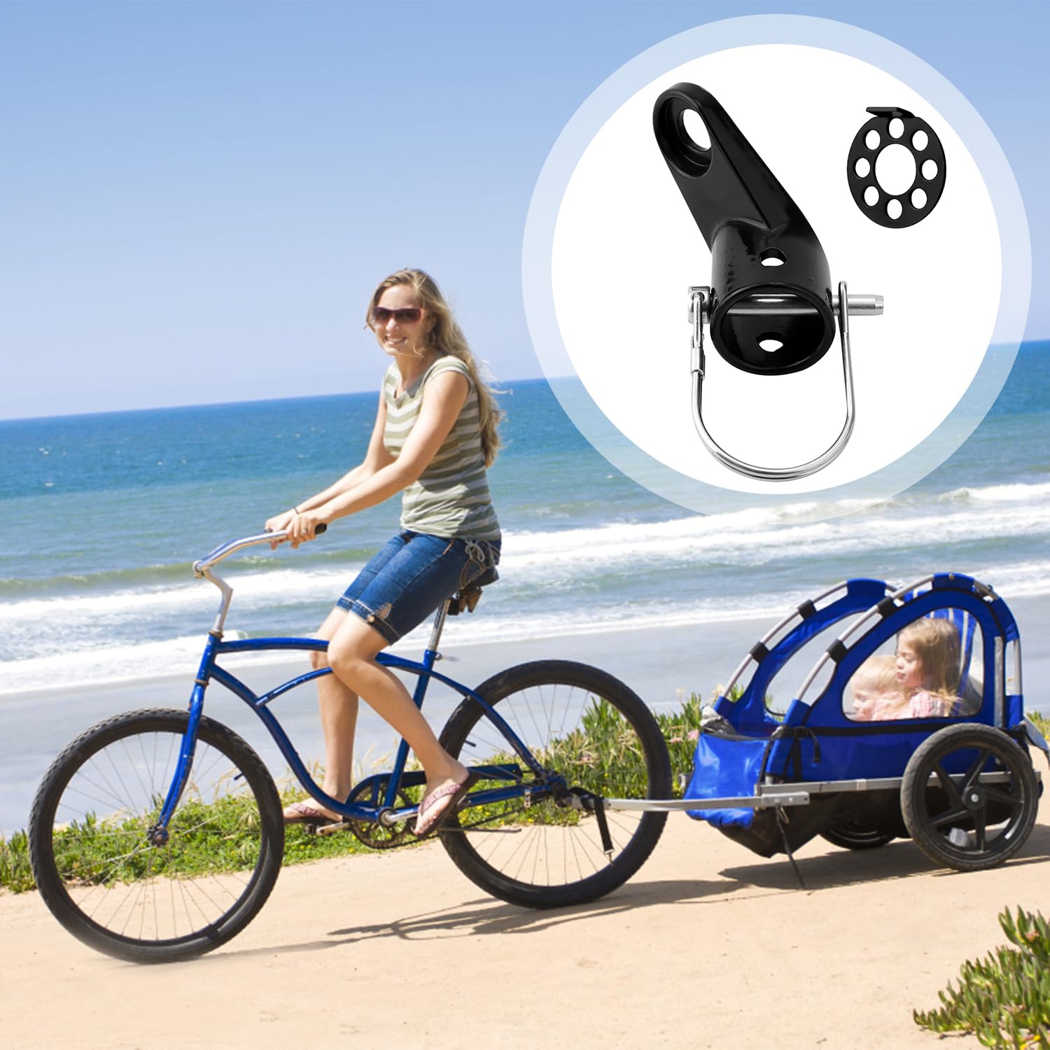 Attache Remorque Velo Bike Trailer Coupler Bicycle Trailer Hitch