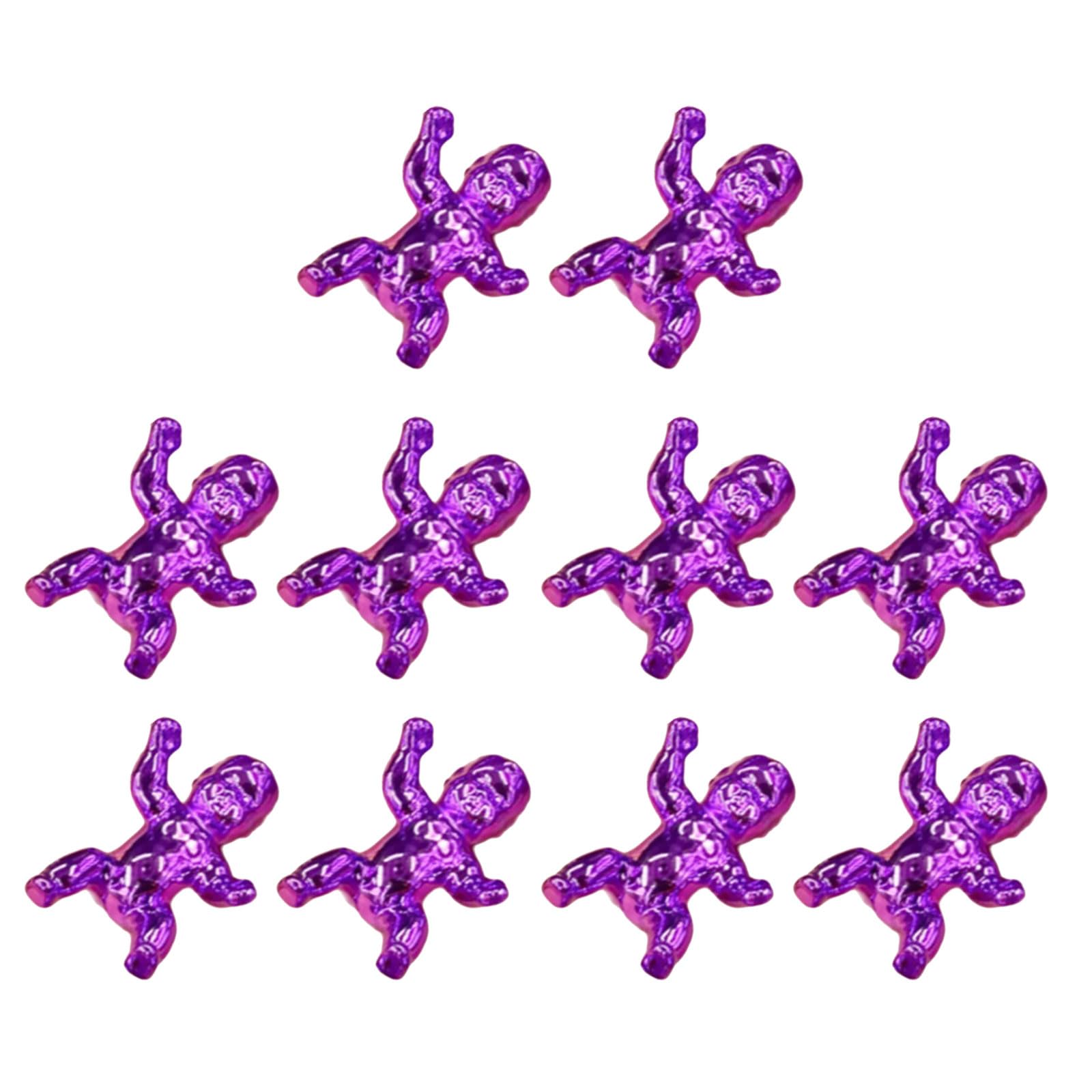 Shntig Unique Pose Tiny Electroplated Figurine for Party Decor Supply with Luxurious Finish Adorable Tiny Electroplated Figurine for Showers Decor