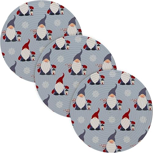 3 piezas de salvamanteles antideslizantes para ollas y sartenes calientes de 15 pulgadas, tejido de hilo de algodón, resistentes al calor, para olla