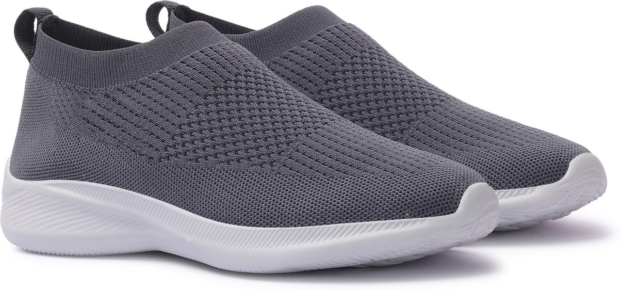 SPRENGE Men Sports Shoes | Fashionable Summer New Pattern Mesh Breathable and Comfortable Slip On Non Slip Shoes Motion Running Sneaker Mens (Pack of 1) Dark Grey (B0CW1BKRXN) Amazon Price History, Amazon Price Tracker