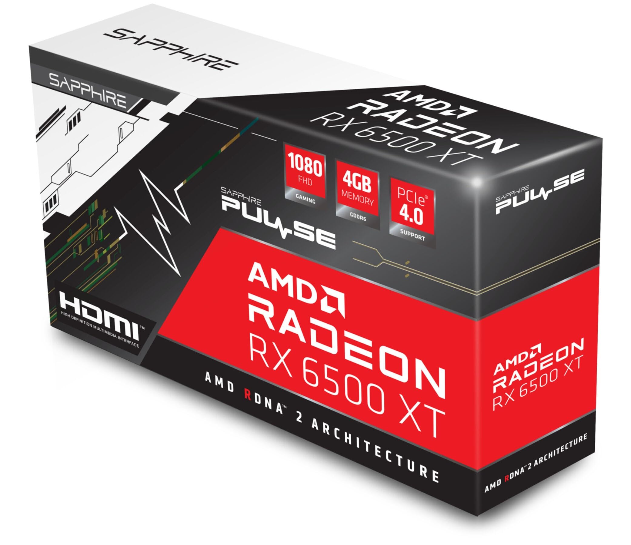 PULSE AMD RADEON RX6500 XT ITX GAM. OC 4GB GDDR6 HDMI DP : Amazon