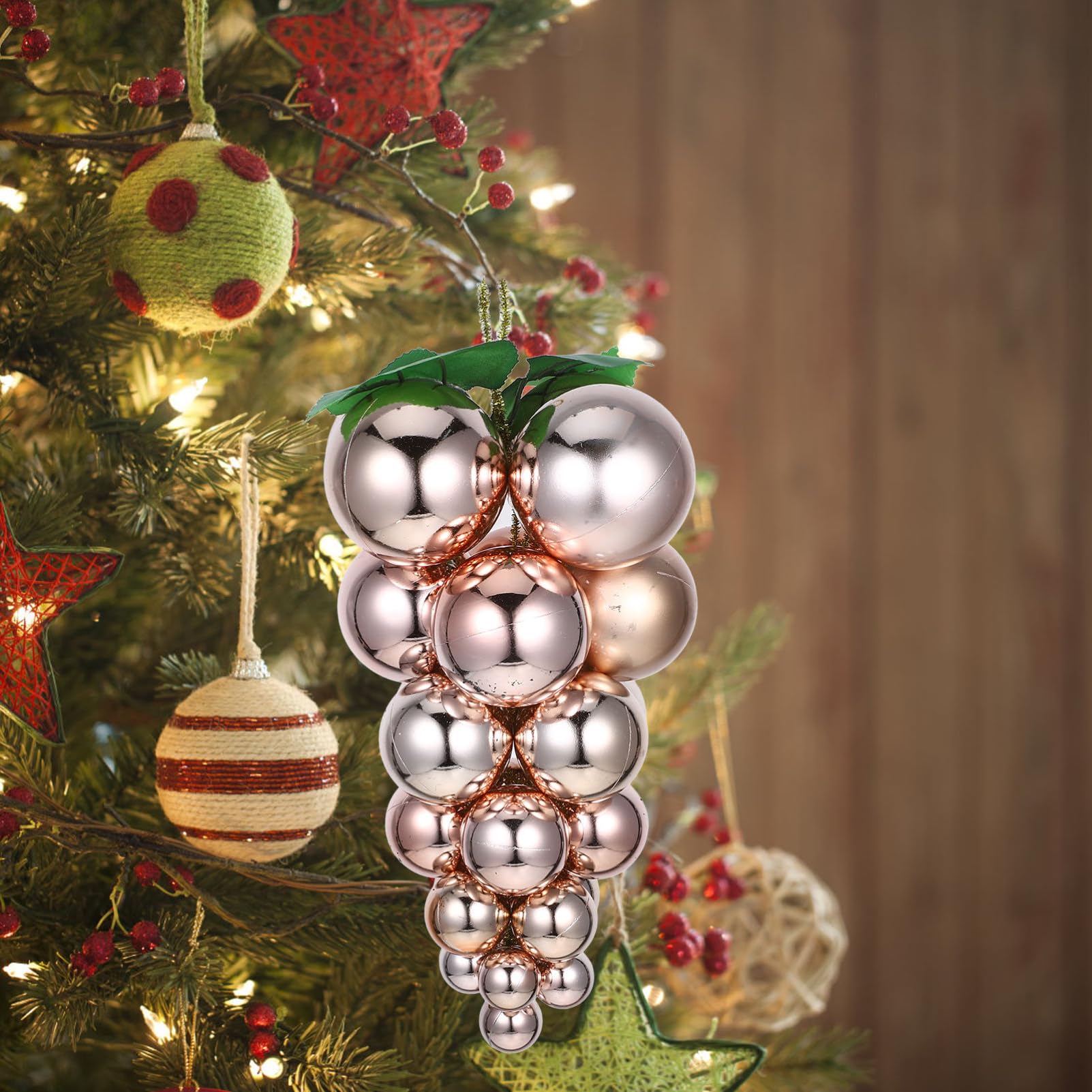 YRYRYW Ciondoli per Albero di Natale appesi Decorazioni Artificiali in plastica per l'ornamento Festivo dell'albero di Natale Household faucets