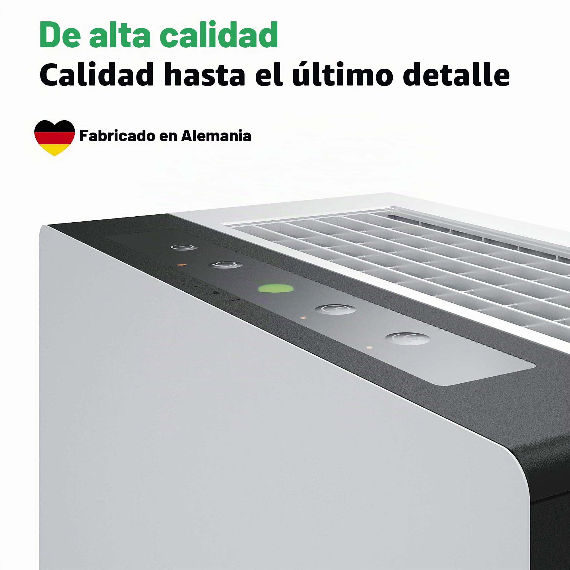 IDEAL - Purificador de aire AP60 PRO hasta 70 m² | Fabricado en Alemania | Filtro HEPA y filtro de carbón activo, CADR 562 m³/h, 99,99% de potencia de filtro (alérgenos, olores, polvo)