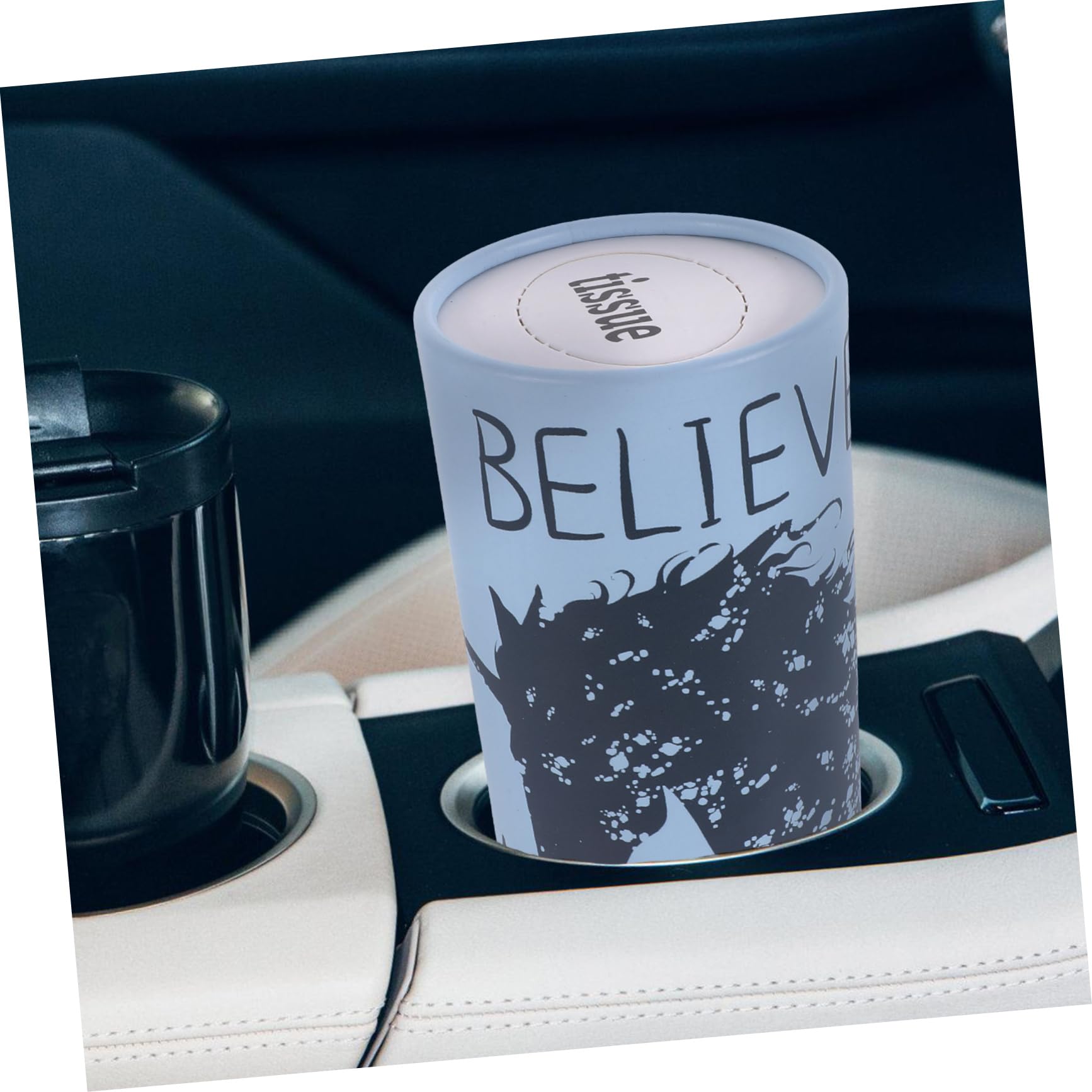 Mouchoirs Pratique Voiture Boîtes à Mouchoirs Rondes Pour Voiture - Porte-Mouchoirs Cylindrique (6 Boîtes/300 Mouchoirs) Porte-mouchoirs Voiture